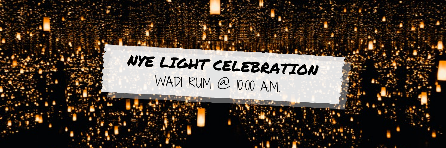 New Year's Eve Light Celebration @ Wadi Rum