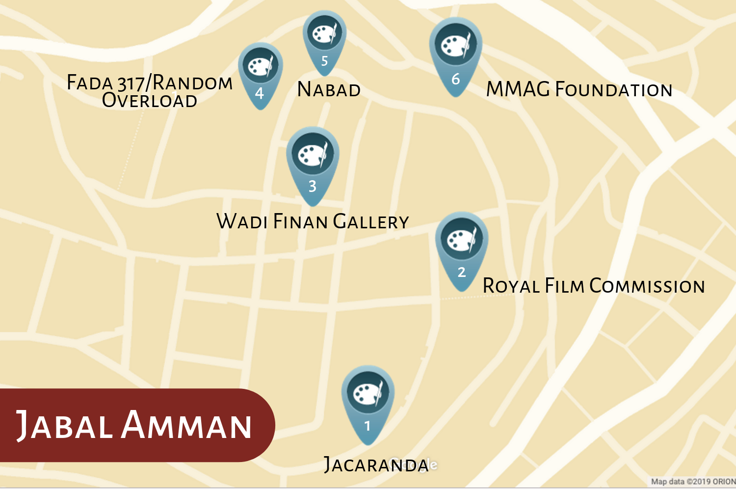 Jabal Amman Art Map