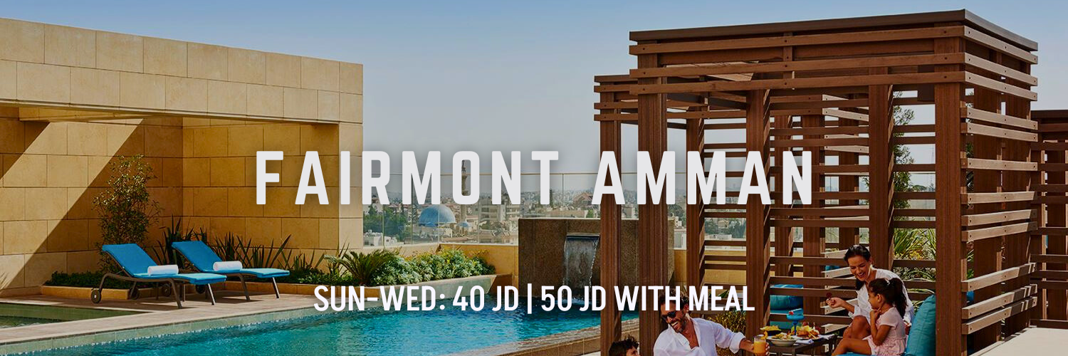 fairmont amman summer swimming pools