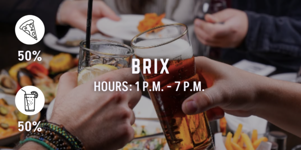 brix happy hour