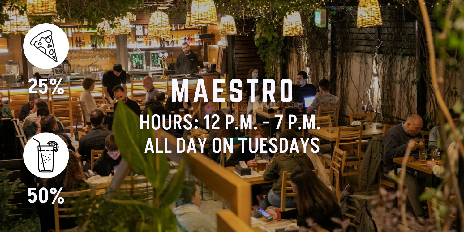 maestro happy hour