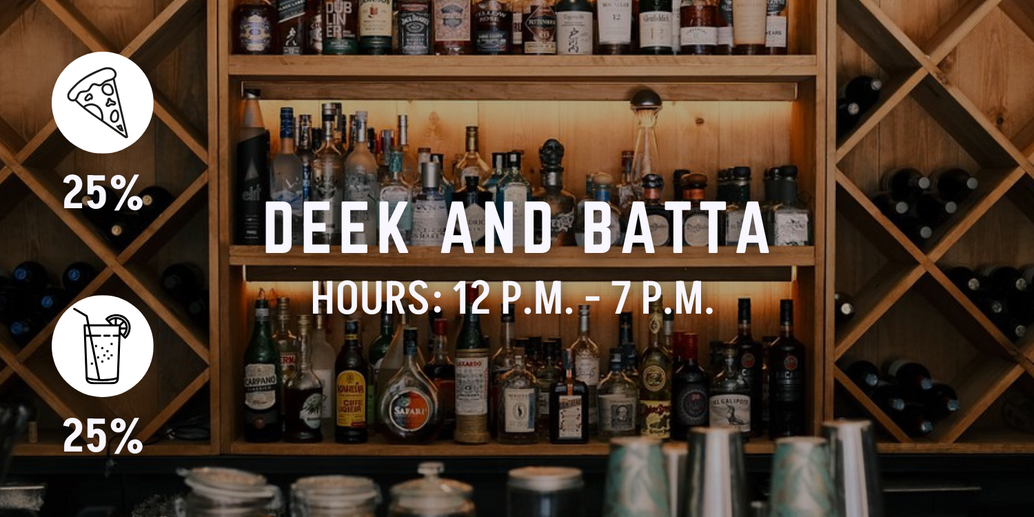 deek and batta happy hour