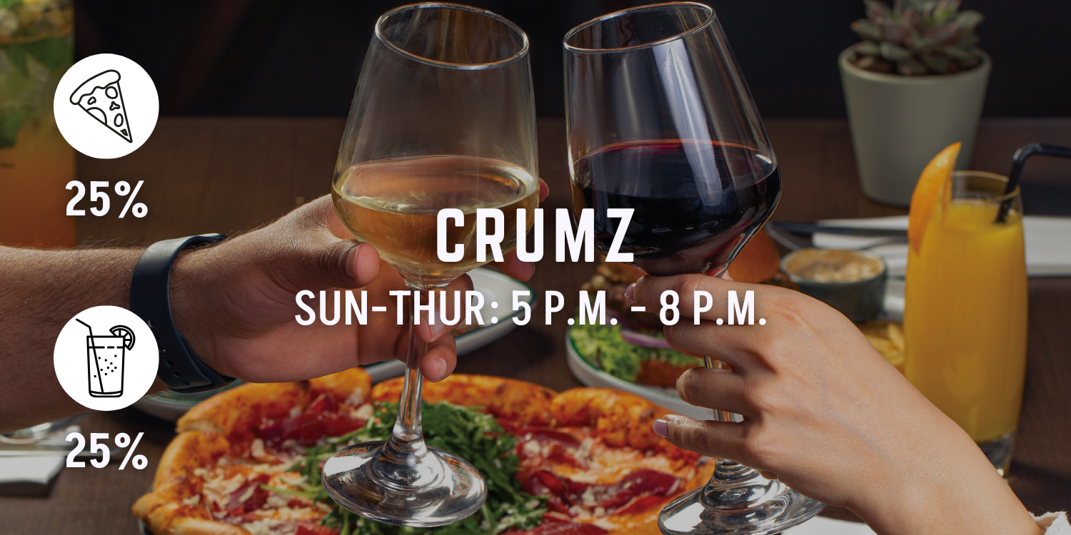 crumz happy hour spots