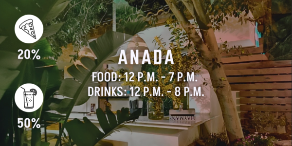 anada happy hour