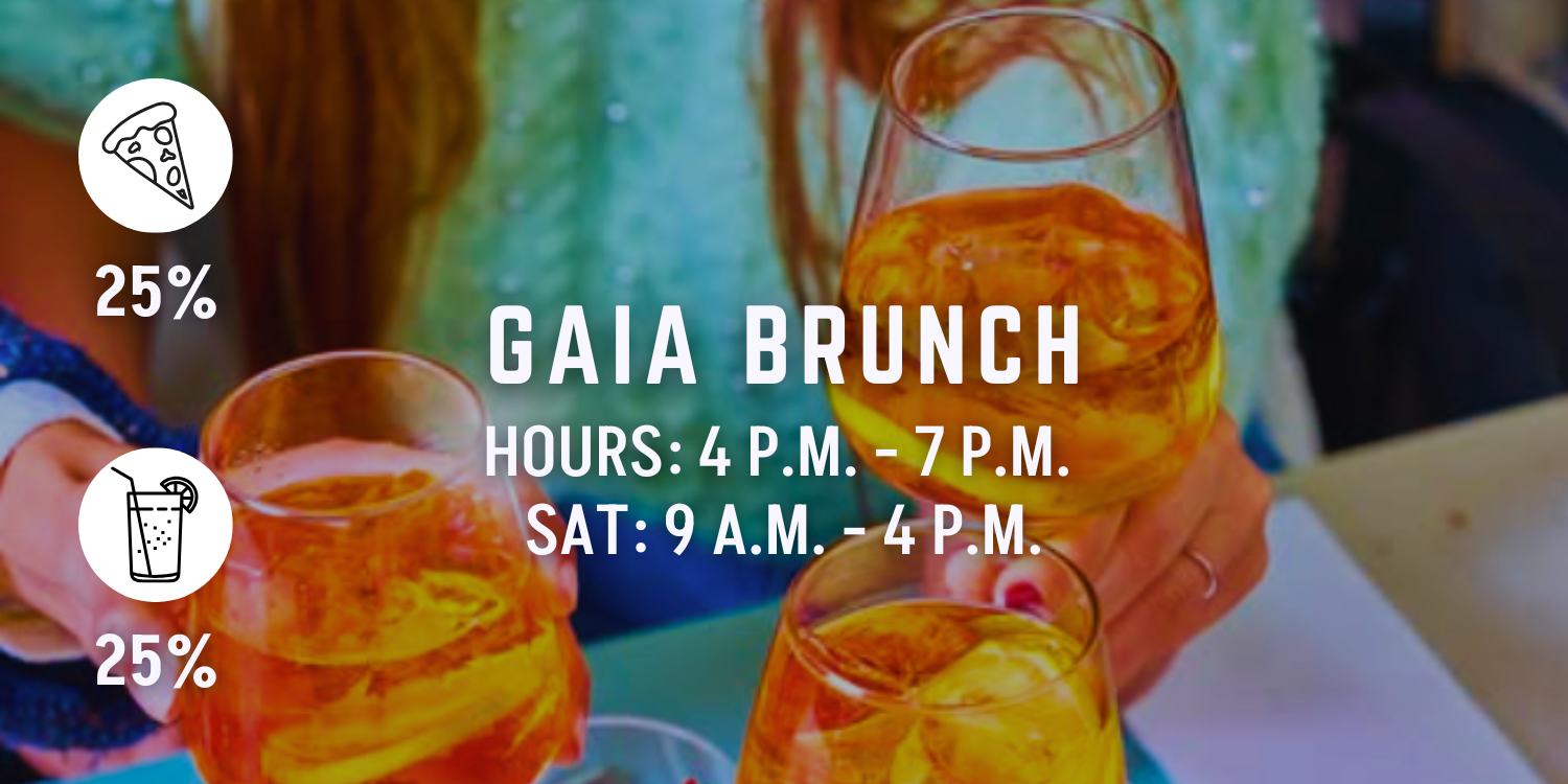 gaia brunch happy hour